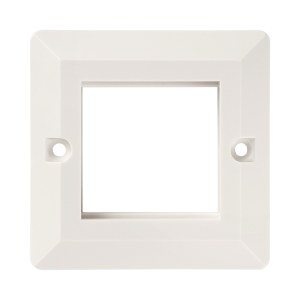 Faceplate for wall mounting box, French standard, 45x45